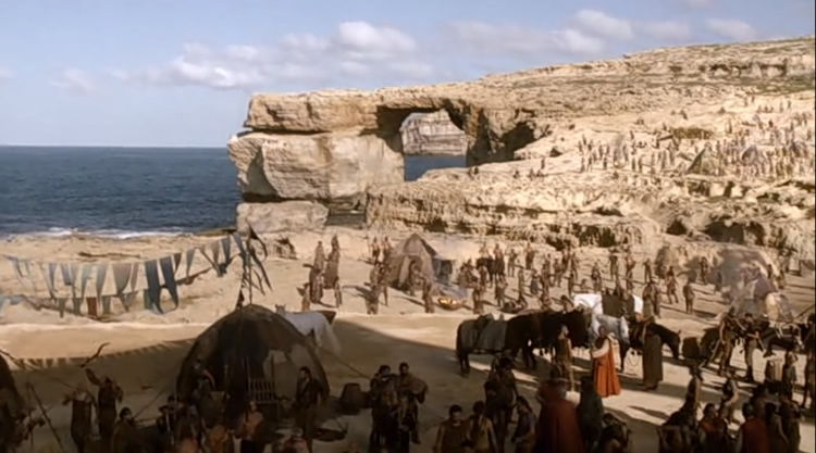 Cena de 'Game of Thrones' mostra o ponto turístico de Malta (Foto: Reprodução/ HBO)