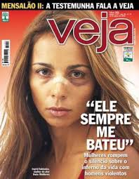 Ingrid Saldanha na capa da Veja: "Ele sempre me bateu", sobre o ator Kadu Moliterno (Foto: Reprodução/Twitter)